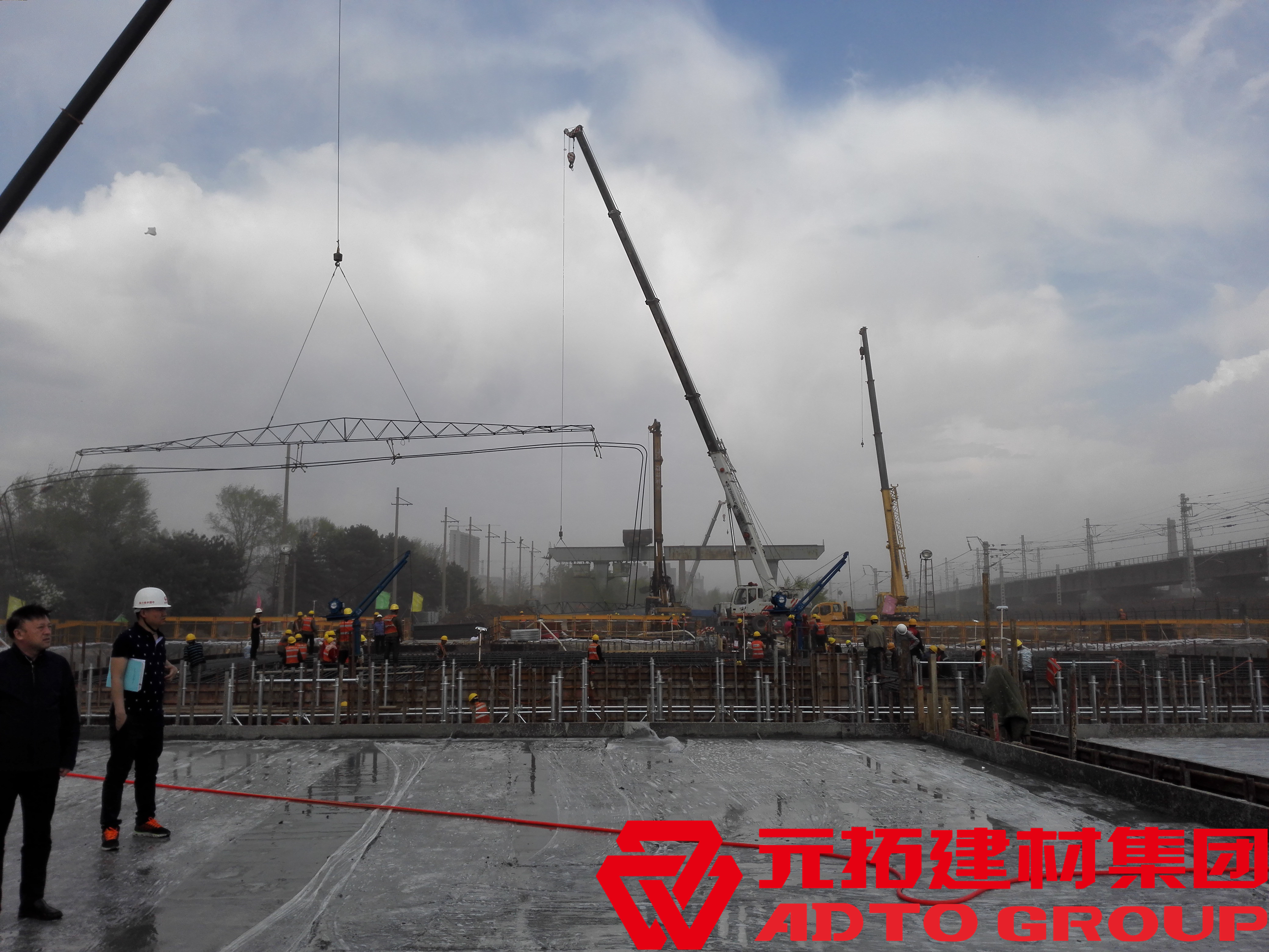 郑州新机场项目使用金沙城体育官方网站承插型盘扣式钢管支架